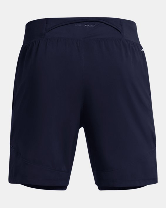 Pantalón corto de 18 cm UA Launch Elite 2-in-1 para hombre, Blue, pdpMainDesktop image number 6